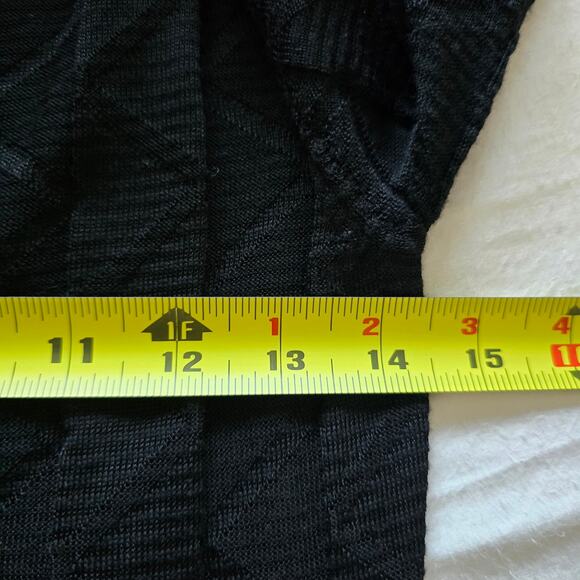 *NWT M Missoni Chevron Geometric Texture Knit Mini Dress Black Size 36/ S Wool - Picture 10 of 11